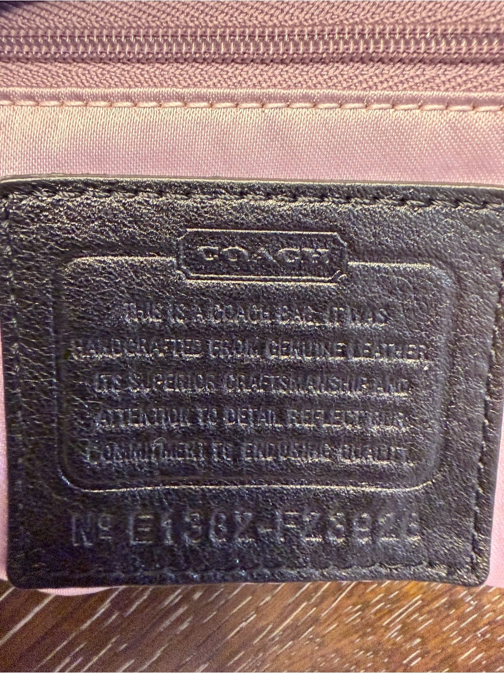Coach Ashley Black Gathered Leather Shoulder Bag with Brass Accent F23928 - Picture 10 of 10